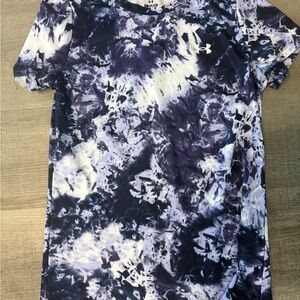 Under Armour Women's Short Sleeve Tee - Blue and White